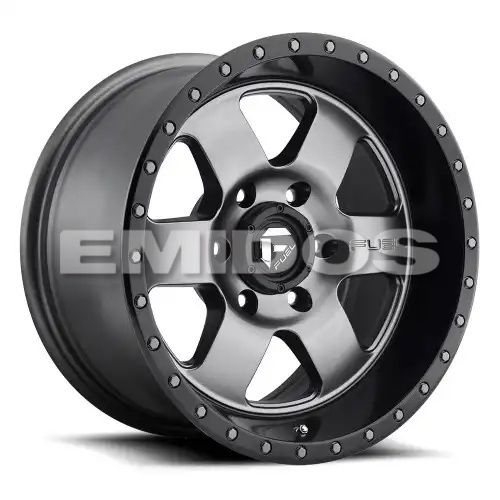 FUEL D619 PODIUM MATTE GUN METAL BLACK BEAD RING 5x127 17R 9 78.1 1