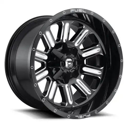 FUEL D620 HARDLINE GLOSS BLACK MILLED 6x139.7 15R 8 108 -18