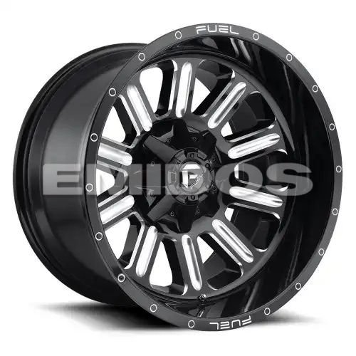 FUEL D620 HARDLINE GLOSS BLACK MILLED 5x114.3/127 17R 9 78.1 -12