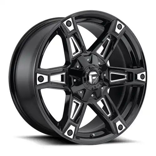 FUEL D622 DAKAR GLOSS BLACK MILLED 5x114.3/127 20R 9 78.1 1
