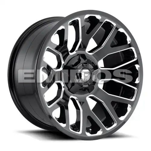 FUEL D623 WARRIOR GLOSS BLACK MILLED 5x114.3/127 20R 9 78.1 1