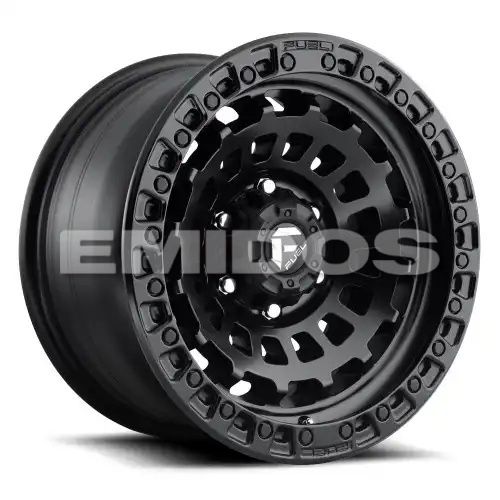 FUEL D633 ZEPHYR MATTE BLACK 8x165.1 17R 9 125.1 -12