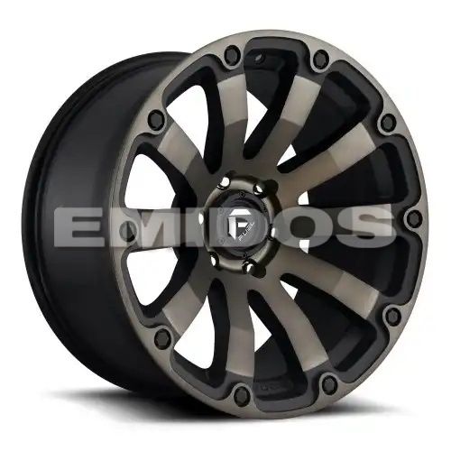 FUEL D636 DIESEL MATTE BLACK DOUBLE DARK TINT 6x139.7 20R 9 108 20
