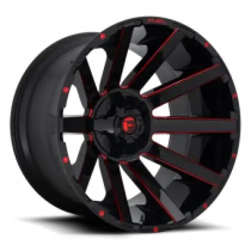 FUEL D643 CONTRA GLOSS BLACK RED TINTED CLEAR 8x170 R 14 125.1 -75