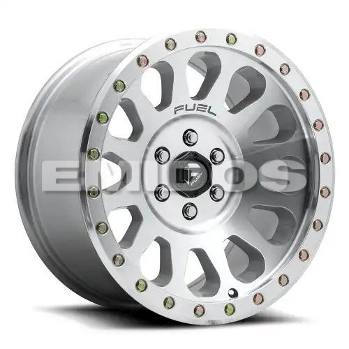 FUEL D647 VECTOR DIAMOND CUT MACHINED W/ CLEAR COAT 5x127 17R 9 78.1 -12
