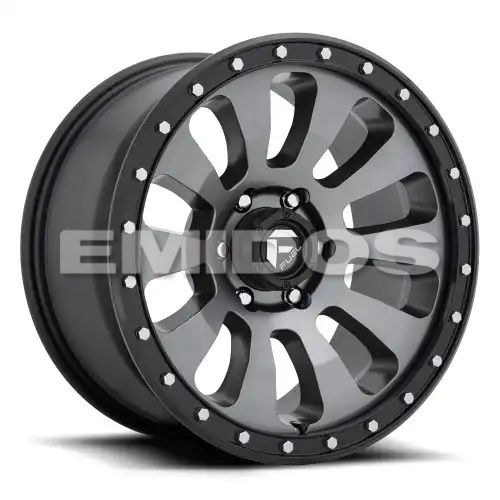 FUEL D648 TACTIC MATTE GUN METAL BLACK BEAD RING 6x135 18R 9 87.1 1