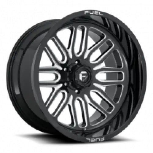 FUEL D662 IGNITE GLOSS BLACK MILLED 8x180 22R 12 124.2 -43