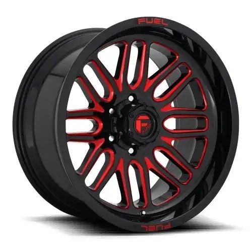 FUEL D663 IGNITE GLOSS BLACK RED TINTED CLEAR 6x135 20R 9 87.1 19