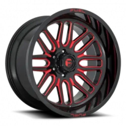 FUEL D663 IGNITE GLOSS BLACK RED TINTED CLEAR 8x170 22R 10 125.1 -18