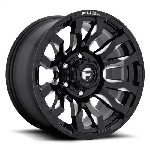 FUEL D673 BLITZ GLOSS BLACK MILLED 6x139.7 17R 9 106.1 -12
