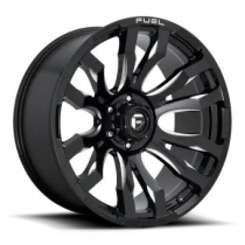 FUEL D673 BLITZ GLOSS BLACK MILLED 6x139.7 20R 12 106.1 -44
