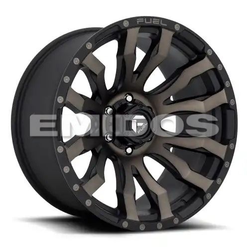 FUEL D674 BLITZ MATTE BLACK DOUBLE DARK TINT 5x150 17R 9 110.1 1