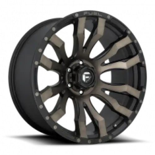 FUEL D674 BLITZ MATTE BLACK DOUBLE DARK TINT 8x170 18R 9 125.1 20
