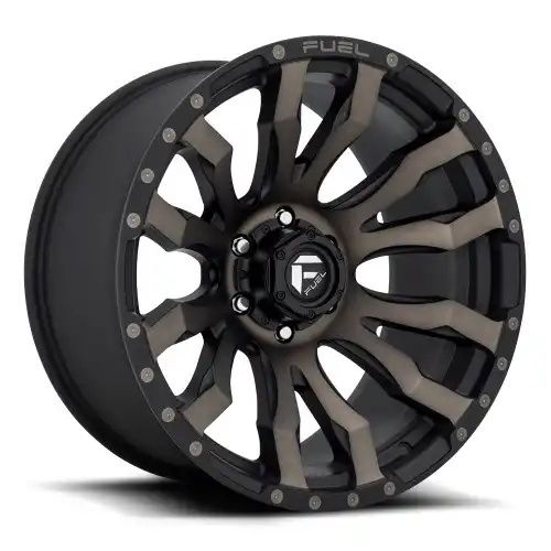 FUEL D674 BLITZ MATTE BLACK DOUBLE DARK TINT 6x135 20R 9 87.1 1