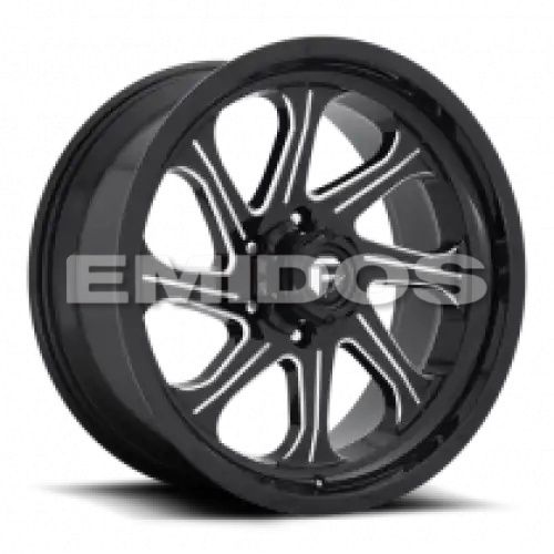 FUEL D676 SEEKER GLOSS BLACK MILLED 8x170 20R 10 125.1 -18