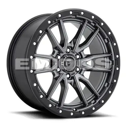 FUEL D680 REBEL MATTE GUN METAL BLACK BEAD RING 5x139.7 18R 9 78.1 -12