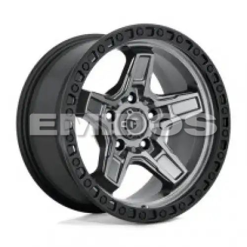 FUEL D698 KICKER MATTE GUN METAL BLACK BEAD RING 5x127 17R 9 71.5 -12