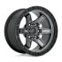 FUEL D698 KICKER MATTE GUN METAL BLACK BEAD RING 5x127 17R 9 71.5 1