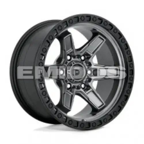 FUEL D698 KICKER MATTE GUN METAL BLACK BEAD RING 6x135 18R 9 87.1 1