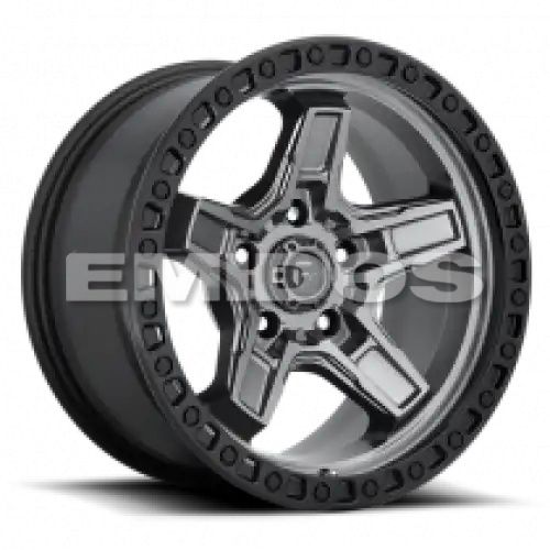 FUEL D698 KICKER MATTE GUN METAL BLACK BEAD RING 5x127 20R 9 71.5 1
