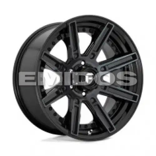 FUEL D708 ROGUE GLOSS MACHINED DOUBLE DARK TINT 6x135 20R 9 87.1 1