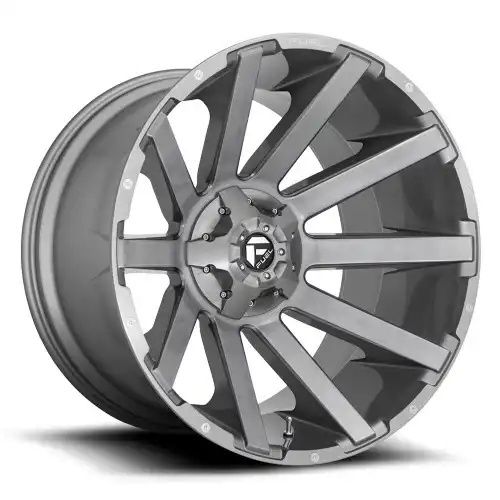 FUEL D714 CONTRA PLATINUM BRUSHED GUN METAL TINTED CLEAR 5x139.7/150 20R 10 110.1 -18