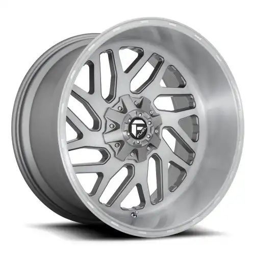 FUEL D715 TRITON PLATINUM BRUSHED GUN METAL TINTED CLEAR 8x165.1 24R 12 125.1 -44