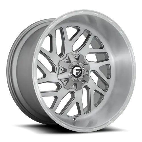 FUEL D715 TRITON PLATINUM BRUSHED GUN METAL TINTED CLEAR 6x135/139.7 26R 12 106.1 -44