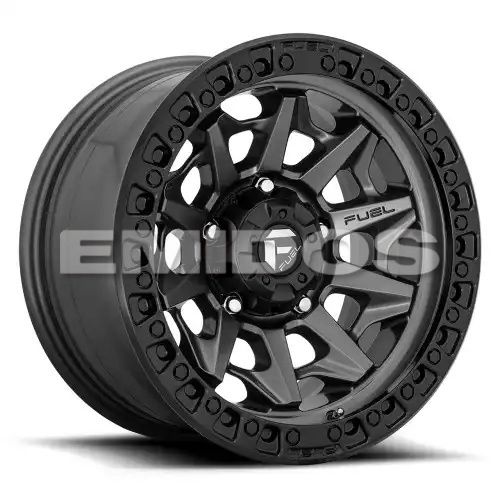 FUEL D716 COVERT MATTE GUN METAL BLACK BEAD RING 6x135 17R 9 87.1 -12
