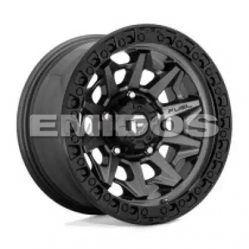 FUEL D716 COVERT MATTE GUN METAL BLACK BEAD RING 5x127 20R 10 71.5 -18