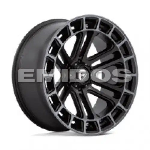 FUEL D720 HEATER MATTE BLACK DOUBLE DARK TINT MACHINED 6x135 22R 10 87.1 -13