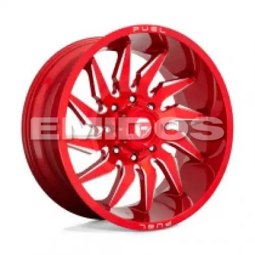 FUEL D745 SABER CANDY RED MILLED 6x139.7 20R 9 106.1 20