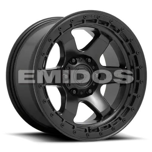 FUEL D750 BLOCK MATTE BLACK W/ BLACK RING 5x127 17R 9 71.5 -12