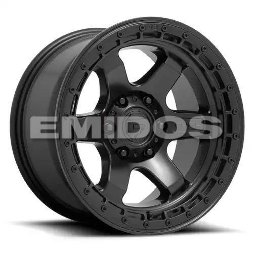 FUEL D750 BLOCK MATTE BLACK W/ BLACK RING 6x135 17R 9 87.1 1