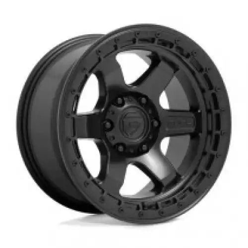FUEL D750 BLOCK MATTE BLACK W/ BLACK RING 6x114.3 18R 9 66.06 20