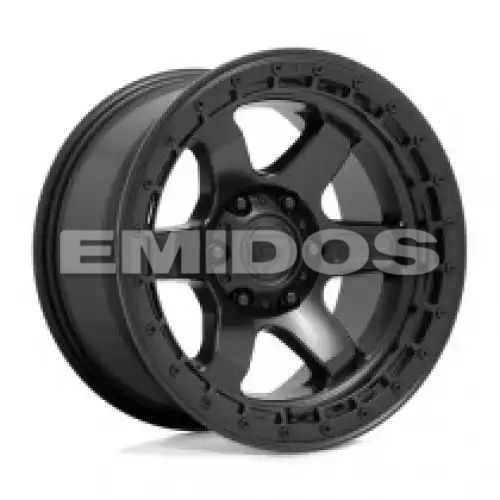 FUEL D750 BLOCK MATTE BLACK W/ BLACK RING 6x114.3 18R 9 66.06 20