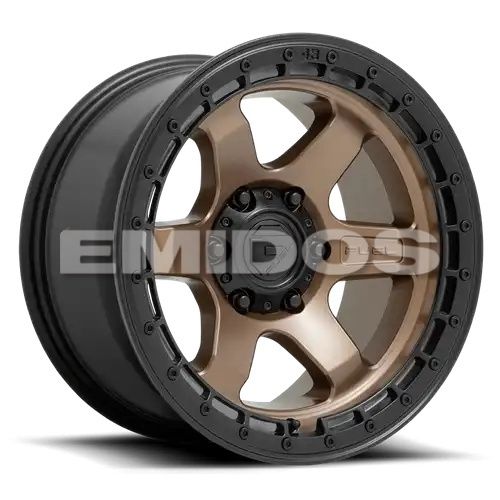 FUEL D751 BLOCK MATTE BRONZE W/ BLACK RING 5x127 17R 9 71.5 -12
