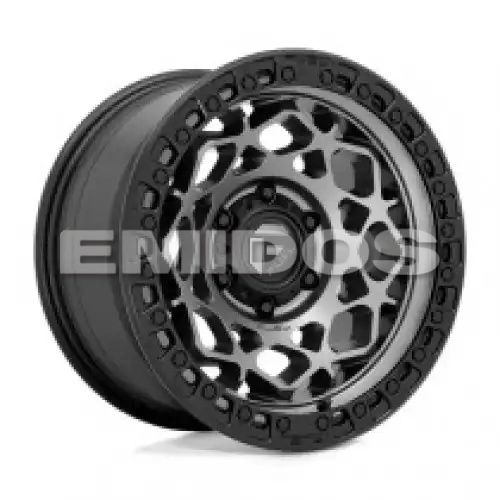 FUEL D784 UNIT GUNMETAL W/ MATTE BLACK RING 6x135 17R 9 87.1 -12