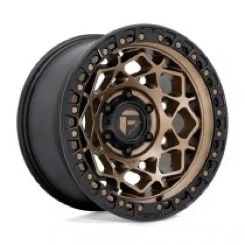 FUEL D785 UNIT BRONZE W/ MATTE BLACK RING 6x139.7 17R 9 106.1 1