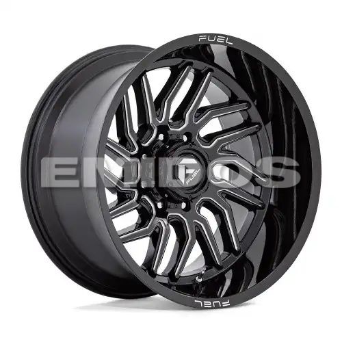FUEL D807 HURRICANE GLOSS BLACK MILLED 8x180 20R 9 124.2 1