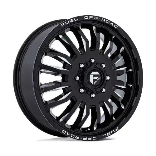 FUEL D868 ARC DUALLY GLOSS BLACK MILLED 8x165.1 20R 8.25 117 104