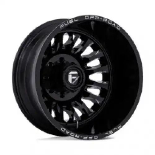 FUEL D868 ARC DUALLY GLOSS BLACK MILLED 8x165.1 20R 8.25 117 -227