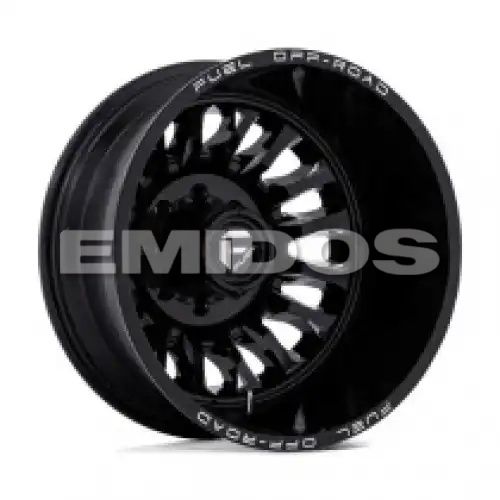 FUEL D868 ARC DUALLY GLOSS BLACK MILLED 8x200 20R 8.25 142 -201