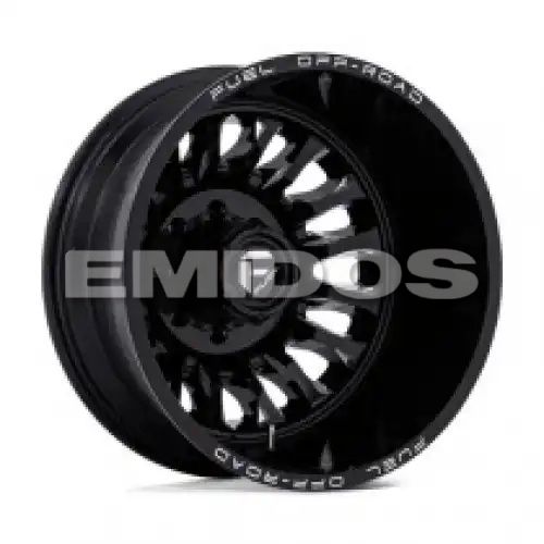 FUEL D868 ARC DUALLY GLOSS BLACK MILLED 8x210 22R 8.25 154.3 -246