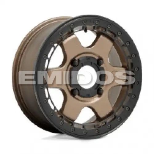 Fuel UTV D924 BLOCK BEADLOCK MATTE BRONZE W/ BLACK RING 4x156 15R 6 132 38