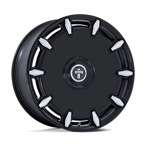 DUB DC271 CHEEF GLOSS BLACK MILLED 5x115/120 24R 9 74.1 15