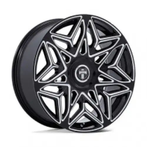 DUB DC274 ANOMALY GLOSS BLACK MILLED 5x115/120 22R 9 74.1 15