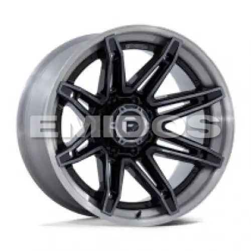 FUEL FC401 BRAWL GLOSS BLACK BRUSHED DARK TINT 8x180 20R 10 124.2 -18