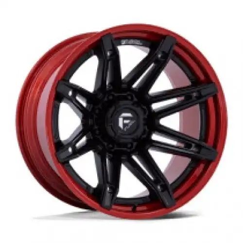 FUEL FC401 BRAWL MATTE BLACK W/ CANDY RED LIP 6x139.7 22R 10 106.1 -18