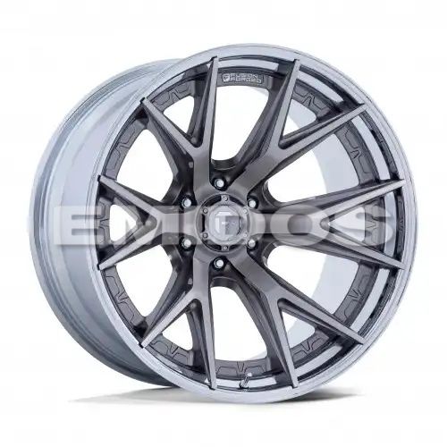 FUEL FC402 CATALYST PLATINUM W/ CHROME LIP 8x180 20R 10 124.2 -18